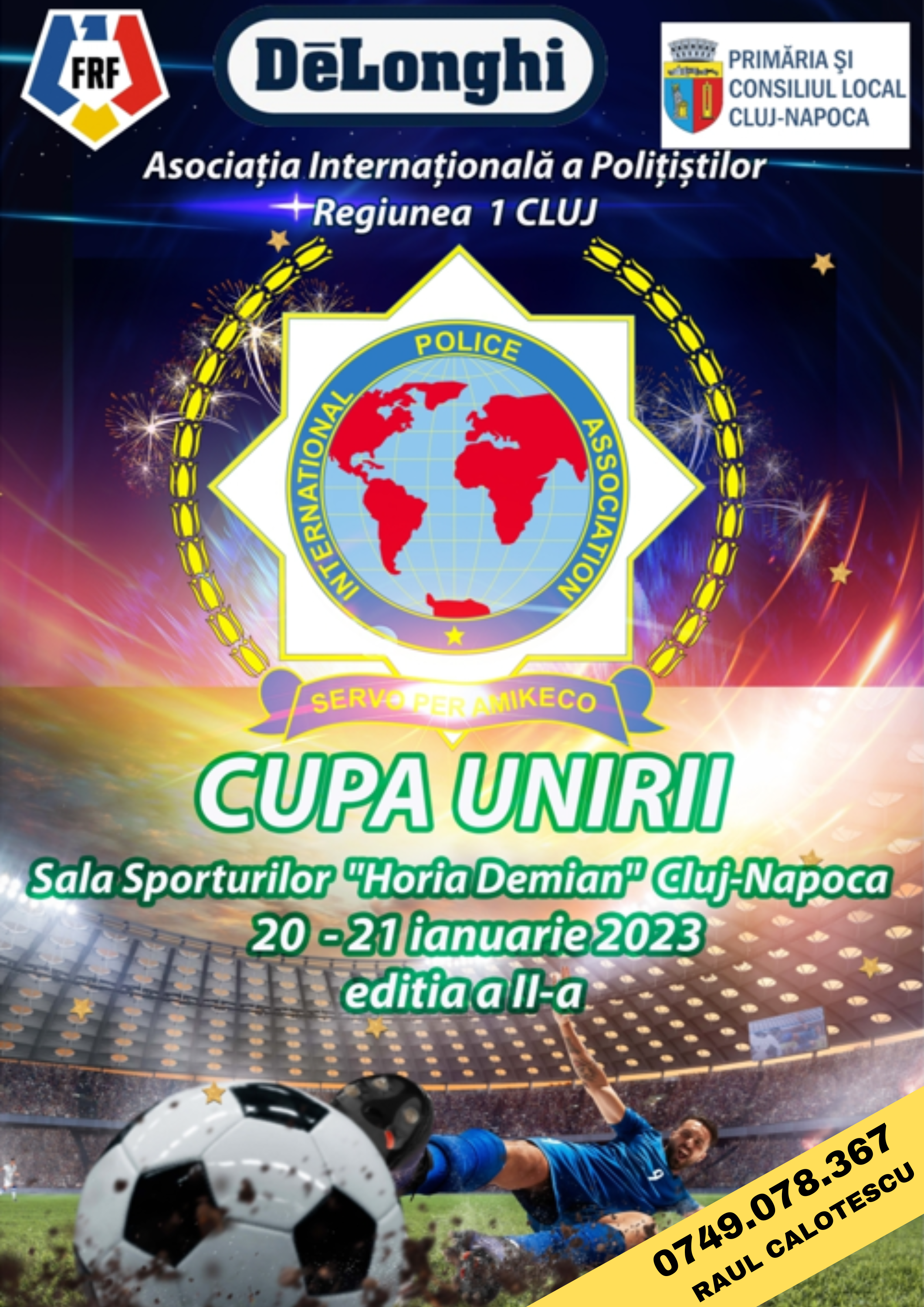 IPA Regiunea 1 Cluj organizează Cupa ”Unirii” (Ediția II)