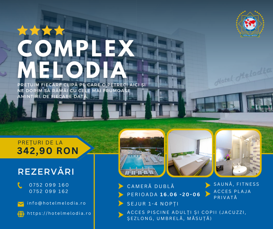 IPA România a încheiat parteneriatul verii: super oferte la Hotelul Melodia din Venus!