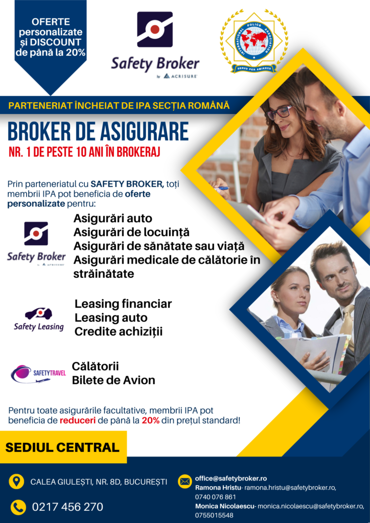 Parteneriat între IPA România și Safety Broker, nr. 1 de peste 10 ani în brokeraj!