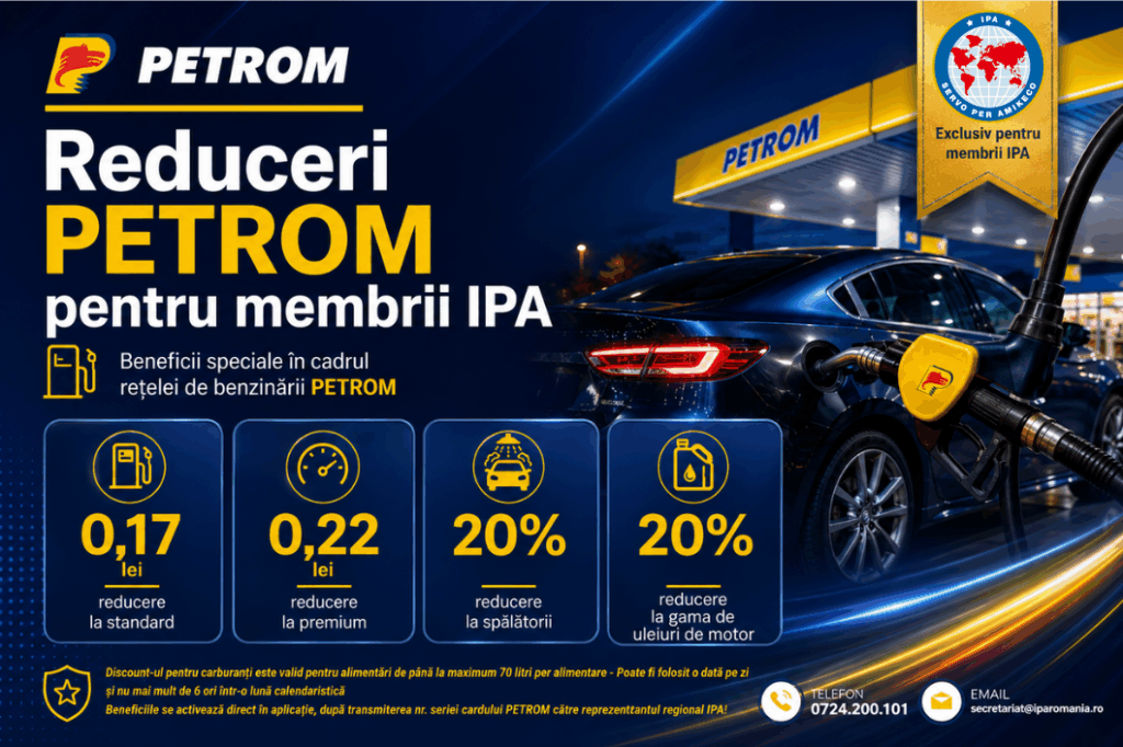 IPA România x PETROM: un nou program de beneficii dedicat membrilor asociației